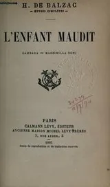 Cover of L' enfant maudit