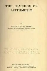 Cover of The teaching of arithmetic