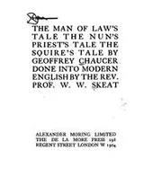 Cover of The man of law's tale