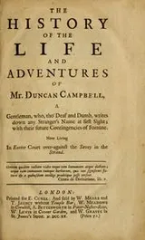 Cover of The history of the life and adventures of Mr. Duncan Campbell