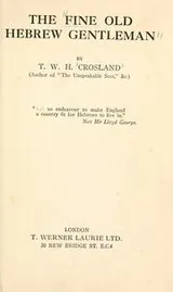Cover of The fine old Hebrew gentleman