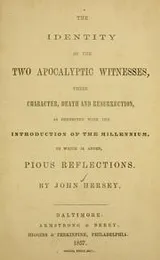 Cover of The identity of the two Apocalyptic witnesses