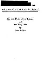 Cover of Life and death of Mr. Badman and The Holy War