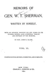 Cover of Memoirs of General William T. Sherman, Volume 2
