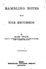 Cover of Rambling Notes of an Idle Excursion