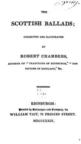 Cover of The Scottish ballads