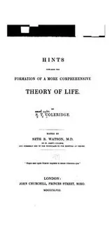 Cover of Hints towards the formation of a more comprehensive theory of life
