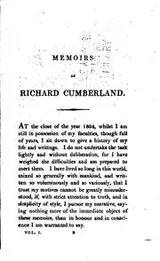 Cover of Memoirs of Richard Cumberland