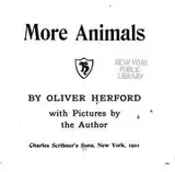Cover of More animals