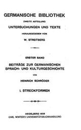 Cover of Beiträge zur germanischen Sprach- und Kulturgeschichte