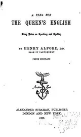 Cover of A plea for the Queen's English