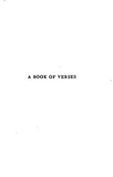 Cover of A book of verses