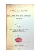 Cover of A concise history of England and the English people