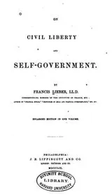 Cover of On civil liberty and self-government