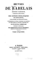 Cover of Œuvres de Rabelais