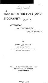 Cover of Essays in history and biography