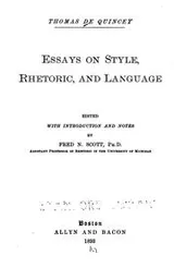 Cover of Essays on style, rhetoric, and language