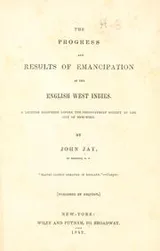 Cover of The progress and results of emancipation in the English West Indies