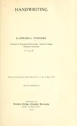 Cover of Handwriting