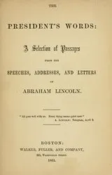 Cover of The President's words