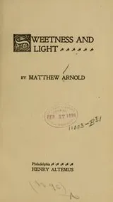 Cover of Sweetness and light
