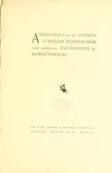 Cover of A selection from the sonnets of William Wordsworth