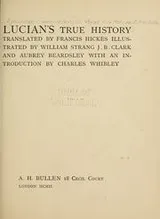 Cover of Lucian's True history