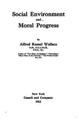 Cover of Social environment and moral progress