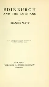 Cover of Edinburgh and the Lothians