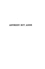 Cover of Anybody But Anne