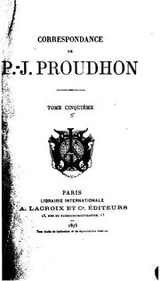Cover of Correspondance de P.-J. Proudhon