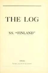Cover of The log, S.S. "Finland."