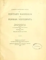 Cover of Hitherto unpublished plates of Tertiary Mammalia and Permian Vertebrata