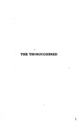 Cover of The thoroughbred