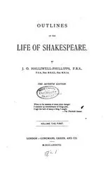 Cover of Outlines of the life of Shakspeare