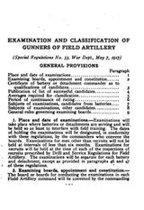 Cover of Instructions for Gunners’ Examination in the Field Artillery