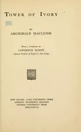 Cover of Tower of ivory