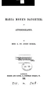 Cover of Maria Monk's daughter