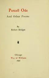 Cover of Purcell ode, and other poems