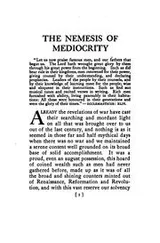Cover of The nemesis of mediocrity