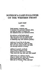 Cover of Notes of a camp-follower on the western front