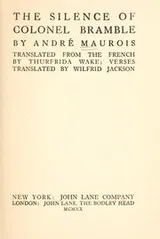 Cover of Les silences du colonel Bramble