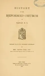 Cover of History of the Reformed Church of Tappan, N.Y