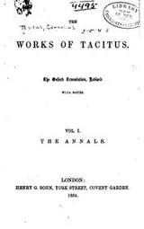 Cover of The works of Tacitus
