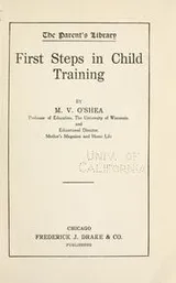 Cover of First steps in child training