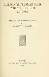 Cover of Representative one-act plays by British and Irish authors