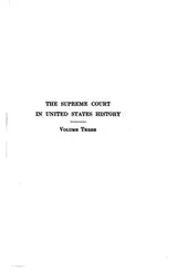 Cover of The Supreme Court in United States History