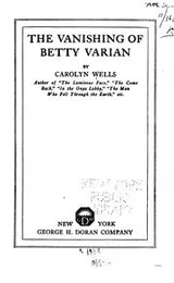 Cover of The vanishing of Betty Varian