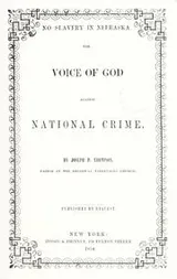 Cover of No slavery in Nebraska