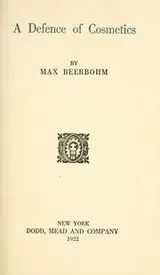 Cover of A defence of cosmetics